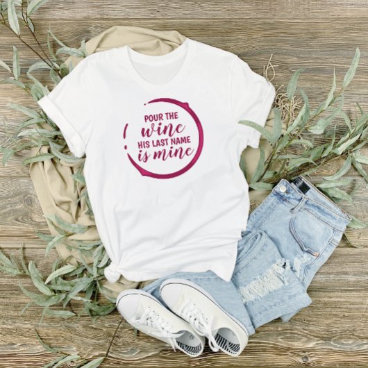 ワインモチーフの花嫁 トライブレンドＴシャツ