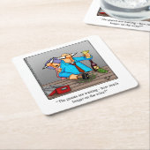 ワインユーモアのコースターギフト スクエアペーパーコースター (アングル)