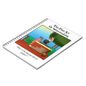 ワインユーモアのパーソナライズされたノートブック ノートブック (左側)