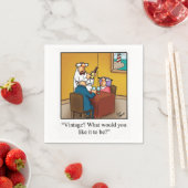 ワインユーモアカクテルパーティーナプキン スタンダードカクテルナプキン (インサイチュ)