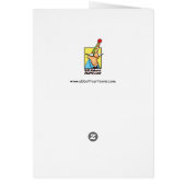 ワインユーモアグリーテ空白のィングカード (裏面)