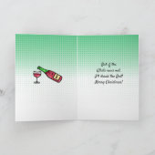 ワインユーモア クリスマス カード (内部)