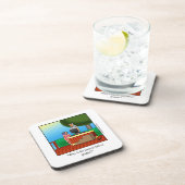 ワインユーモア"ジャグジー"コースターセット"スペクティックル" コースター (右側)