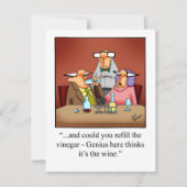 ワインユーモア"スペクティックルズ"パーティの招待状 招待状 (正面)