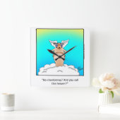 ワインユーモア"斑点"壁時計の贈り物 スクエア壁時計 (ホーム)