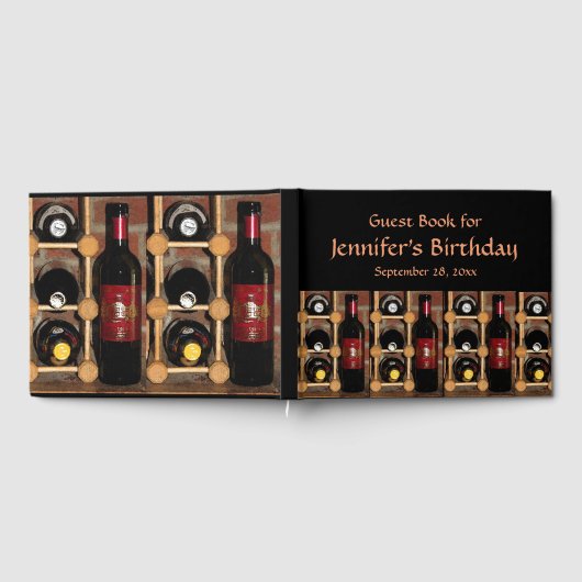 ワインラック抽象芸術バースデーパーティーゲストブック ゲストブック (全面)