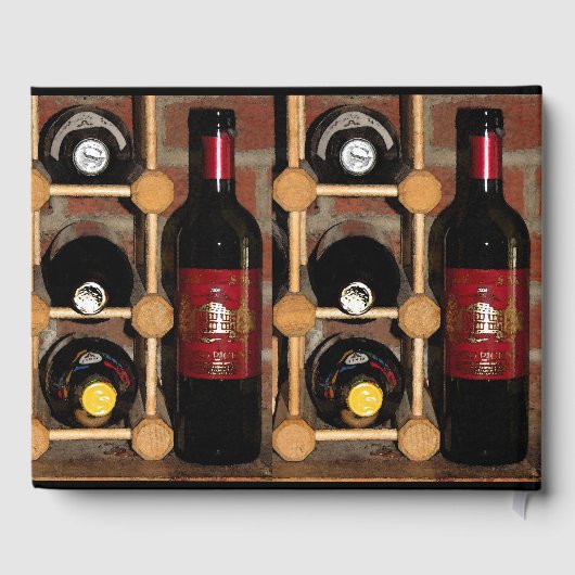 ワインラック抽象芸術バースデーパーティーゲストブック ゲストブック (裏面)