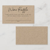 ワインラッフルエンクロージャカード 名刺 (正面/裏面)