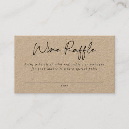 ワインラッフルエンクロージャカード 名刺