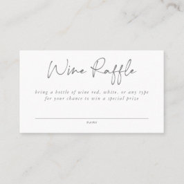 ワインラッフルエンクロージャカード 名刺