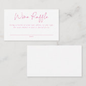 ワインラッフルエンクロージャカード 名刺 (正面/裏面)