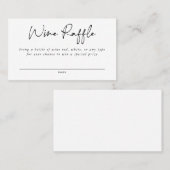 ワインラッフルエンクロージャカード 名刺 (正面/裏面)
