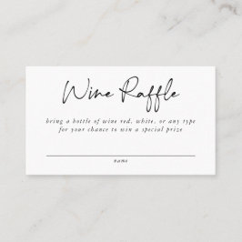 ワインラッフルエンクロージャカード 名刺