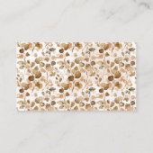 ワインラッフルチケットカード秋秋ブライダルシャワー プレイスカード (裏面)