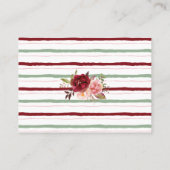 ワインラッフルチケット英語スペインのシャワーカード プレイスカード (裏面)