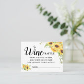 ワインラッフルチケット英語スペインのシャワーカード プレイスカード (スタンド正面)