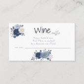 ワインラッフル結婚ブライダルシャワーカード プレイスカード (正面)