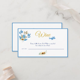 ワインラッフル結婚ブライダルシャワーカード プレイスカード