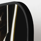 ワインラバーのカスタムモノグラム ピックルボールラケット (左詳細)