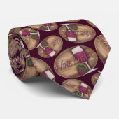 ワインラバーオンウッドオーバル ネクタイ (ロール)