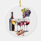 ワインラバーグレープブドウ畑 セラミックオーナメント (裏面)