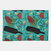 ワインラバーズモチーフカスタム キッチンタオル (横)