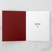 ワインラバーズラージレッド誕生日 カード (内部)