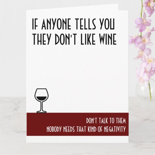 ワインラバーズラージレッド誕生日 カード (蘭)