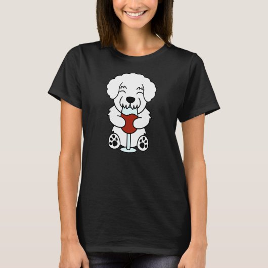 ワインラバービコンフリースドッグ Tシャツ (正面)