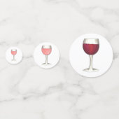 ワインラバーレッドグラスワイナリーカクテルパーティー コンフェッティ (裏面)