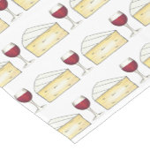 ワインラバーレッドワイングラスブリーチーズワイナリー ショートテーブルランナー (コーナー)