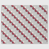 ワインラバーレッドワイングラスメルロカベルネワイナリー ラッピングペーパー (フラット)