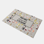 ワインラバーワイン時計 ドアマット (アングル)