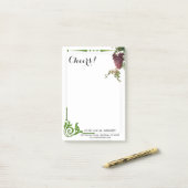 ワインラバーヴィネヤードワイナリーノート ポストイット (デスク上)