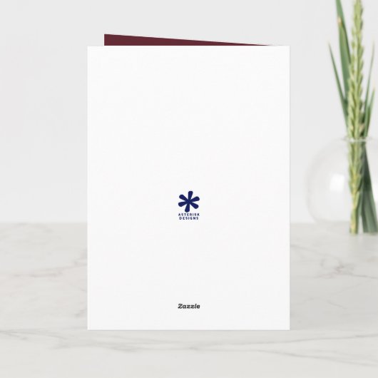 ワインラパーソナライズされたバーズ誕生日 カード (裏面)