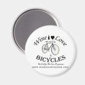 ワインラブ&自転車 マグネット (正面/裏面)