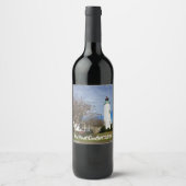 ワインラベルとオールドポイント心地よいライトハウス ワインラベル (正面)