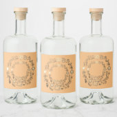 ワインラベルのアートとデザイン リキュールボトルラベル (ボトル)