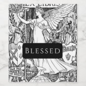 ワインラベルのパーソナライズヴィンテージエンジェル賛美 ワインラベル (シングルラベル)