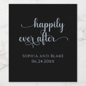 ワインラベルの後ずっとロマンチック結婚で幸せに ワインラベル (シングルラベル)