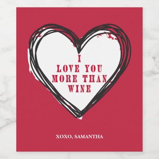 ワインラベルよりも君が好き ワインラベル (シングルラベル)