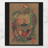 ワインラベルをきらめく打ち上げる特殊船 ワインラベル (シングルラベル)