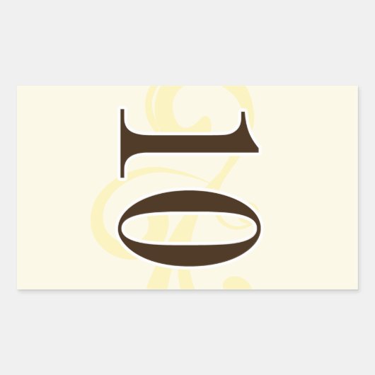 ワインラベルテーブル番号シール10 長方形シール (正面)