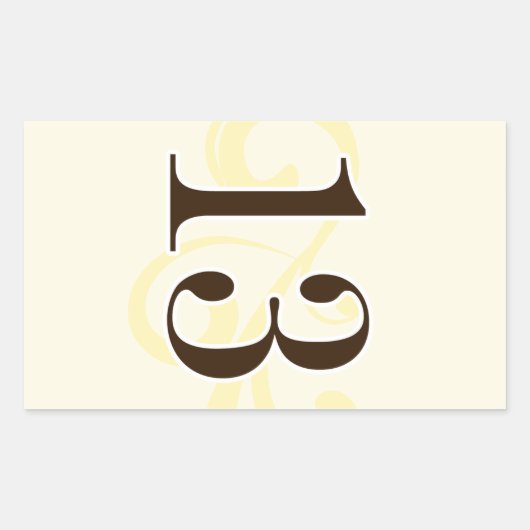 ワインラベルテーブル番号シール13 長方形シール (正面)