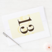 ワインラベルテーブル番号シール13 長方形シール (封筒)