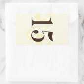 ワインラベルテーブル番号シール15 長方形シール (バッグ)