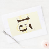 ワインラベルテーブル番号シール15 長方形シール (封筒)