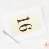 ワインラベルテーブル番号シール16 長方形シール (封筒)