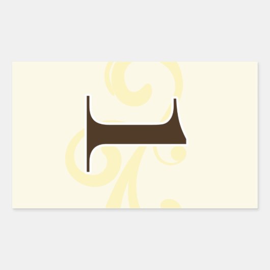 ワインラベルテーブル番号シール1 長方形シール (正面)