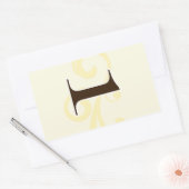 ワインラベルテーブル番号シール1 長方形シール (封筒)